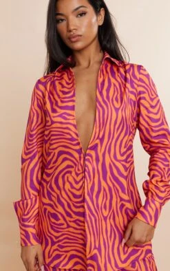 Chemise Oversize Rose Imprimé Zèbre -Logic || Zero Soldes Magasin 018c214c06791d7b6ec979921a604bfa038923fc cnd6975 4