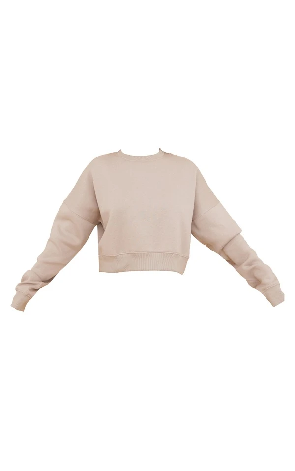 Zero Sweat Oversize Gris Champignon à Empiècements 7 Zero Sweat Oversize Gris Champignon à Empiècements – Image 5