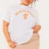 Plus T-shirt Blanc Imprimé Beach Baby -Logic || Zero Soldes Magasin 04b65f1d0083707b2ab6740e3a173e709bf0f957 cne8893 1