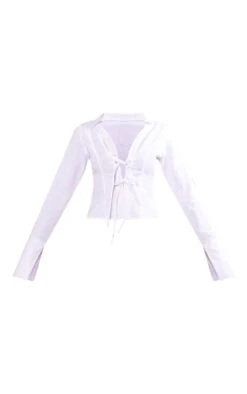 Chemise Ajustée En Effet Lin Blanc à Lacets 11 Chemise Ajustée En Effet Lin Blanc à Lacets -Logic || Zero Soldes Magasin 0643a7c9a0f6e4d0d15fd936c51b6603ae15c8c9 cnd5619 5