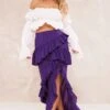 Jupe Longue Fendue Violette à Volants -Logic || Zero Soldes Magasin 08d3c517de7ed78ebb2ed385f50fe94677e4a145 cnd6617 1