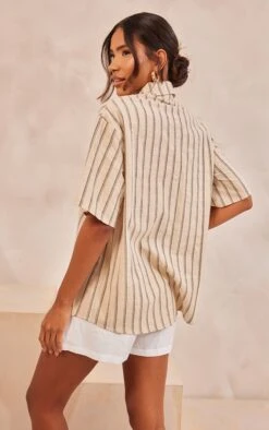 Chemise Gris Pierre Effet Lin Oversize à Rayures Et Manches Courtes 8 Chemise Gris Pierre Effet Lin Oversize à Rayures Et Manches Courtes -Logic || Zero Soldes Magasin 0b9b8bddf7c6ea37e7e74da7f261d658158d864d cnd7917 2