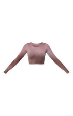 Crop Top Mauve Structuré Côtelé à Col Rond Et Manches Longues Détail Contours -Logic || Zero Soldes Magasin 0d21bbd5219a95f3614b816a567d9220d68171c6 cmr2214 5