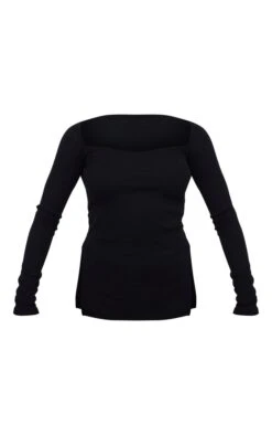 Top Noir Finement Côtelé à Manches Longues -Logic || Zero Soldes Magasin 0d44ef2810033a4b3a280ad10b94f2cea58f4763 cnc7103 5