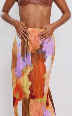 Logic Jupe Longue Plissée Imprimé Aquarelle Multicolore -Logic || Zero Soldes Magasin 1692c2210d3d683e55bbbe855c0556197e04bdd3 cne8295 4