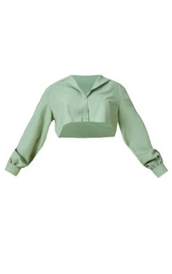 Chemisier Court En Maille Tissée Vert Sauge Clair -Logic || Zero Soldes Magasin 17bc9fa496e63eee6f5c96397cf1fc562d6b0280 cnd4606 5