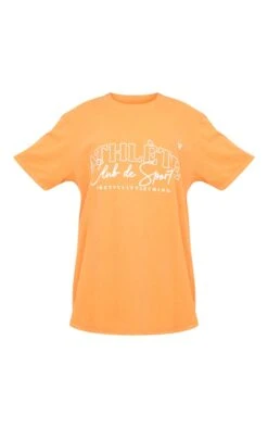 PRETTYLITTLETHING T-shirt Orange Délavé Imprimé Athlete -Logic || Zero Soldes Magasin 193c8636dfc07526021fb9fe559d44bdbbd39411 cne9074 5