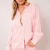Chemise Oversize En Effet Lin Rose à Rayures -Logic || Zero Soldes Magasin 1bc8132d9118a8a803b824ea99183f87eacd703d cne0207 1