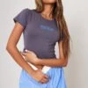 T-shirt Long Ajusté Bleu Acier à Imprimé Ibiza -Logic || Zero Soldes Magasin 1c6e5c145225c73687d1d826e3c205f00ca600a6 cne1965 1