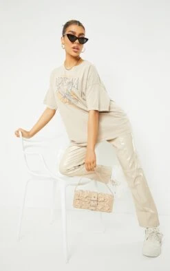 T-shirt Oversize Sable à Slogan Montana -Logic || Zero Soldes Magasin 1d28785edb446d03dfd1010e6e60d7cd9a1779c9 cmq5625 3