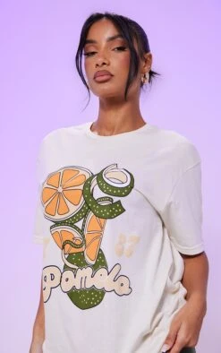 T-shirt Crème à Imprimé Pomelo -Logic || Zero Soldes Magasin 23f16ffea36b394f3b1daed891894a0b1672e9e4 cne1993 4