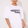 T-shirt Oversize Blanc Imprimé Motorcycle Outing -Logic || Zero Soldes Magasin 25867add632667fd9c51ab19ca029271fb1f737e cnf2886 1