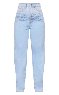 Jean Droit Bleu Clair Délavé à Taille Doublée -Logic || Zero Soldes Magasin 25fcb17b5f118d57d01c5fbd46136b938df8833b cnc1960 5