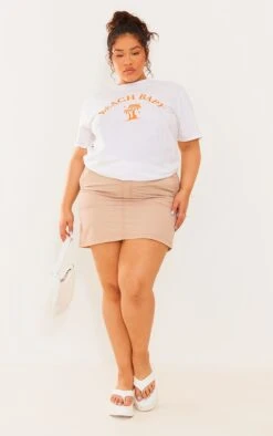 Plus T-shirt Blanc Imprimé Beach Baby -Logic || Zero Soldes Magasin 285ab89b8221fca0a8ae2c01c3bf1a8d06b41e5a cne8893 3