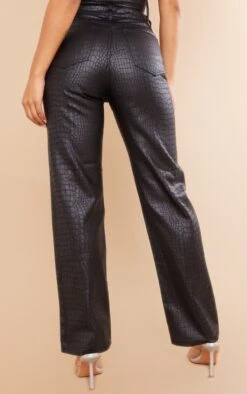Jean Droit Enduit Noir Imprimé Croco -Logic || Zero Soldes Magasin 28b3c0d8c96ff2e72c401662af0b7a7c75a91a6b cna3248 3