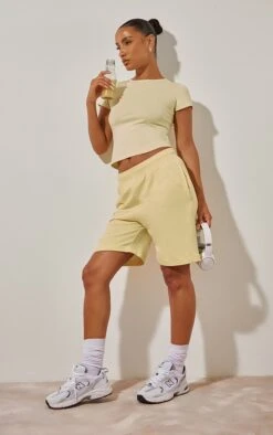 T-shirt Basique En Coton Jaune Citron à Manches Courtes -Logic || Zero Soldes Magasin 297b12adbecd489d0db50e180fbb9b89eb3feb26 cne3298 3