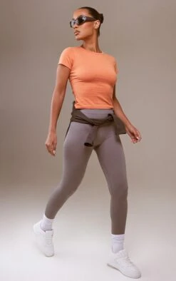 T-shirt Basique En Coton Orange à Manches Courtes -Logic || Zero Soldes Magasin 29bb12696ed18d22dd45a0e6be74b6011ee85977 cnd5742 3