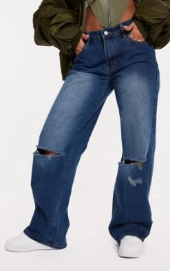 Jean Droit Délavé Vintage à Taille Basse Et Genoux Déchirés -Logic || Zero Soldes Magasin 2b9e9025b1dfc200a9c7187d1337cf88d755cd2b cnb8517 4