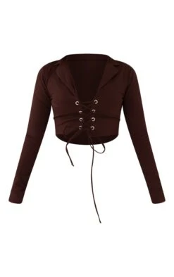 Chemise Tissée Stretch Chocolat à Lacets -Logic || Zero Soldes Magasin 2c4c13de669246321c4365bae489a3a1d7320412 cnc8939 5