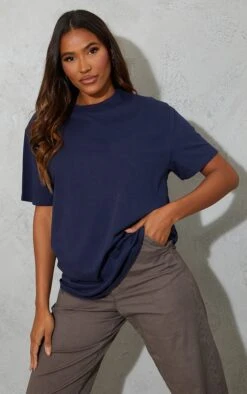 T-shirt Oversize En Coton Biologique Bleu Marine -Logic || Zero Soldes Magasin 31a4017a64c2eadc472aac07a04241a777a3e23c cms8138 3