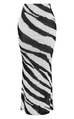 Jupe Longue Taille Basse En Mesh Dévoré Imprimé Zébré Noir -Logic || Zero Soldes Magasin 32f143580477df05b4d5b4a2e5fb22a4a967daa1 cne3839 5