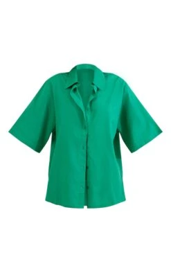 Chemise Oversize En Effet Lin Vert à Manches Courtes -Logic || Zero Soldes Magasin 344d047d15a33ff1e2766381bccb23146397b8ce cnd6046 5