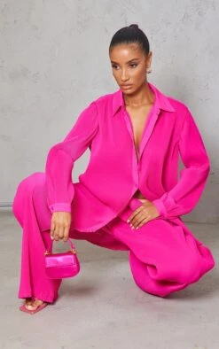 Chemise Oversize Rose Vif Plissée à Boutons Devant -Logic || Zero Soldes Magasin 360de8b512d37a09c62114785a4ccfedebe1d3f0 cmv5073 3