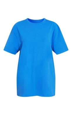 T-shirt Oversize En Coton Biologique Bleu Cobalt -Logic || Zero Soldes Magasin 3a793bd34b6260e9f5fbe22178caaaef8bc2fe2b cms8134 5