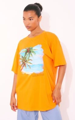 T-shirt Orange Imprimé Malibu Beach -Logic || Zero Soldes Magasin 3db9add9105c752e0d3cdc549bc5b823d594e8d8 cnf0926 3