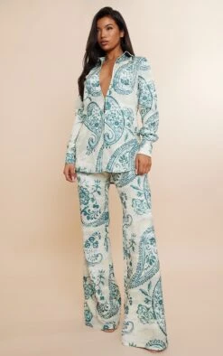 Chemise Oversize Verte Imprimé Cachemire -Logic || Zero Soldes Magasin 3ea8efc1028e3636643d1aaf7d50e2fd99f6d530 cnd6974 3