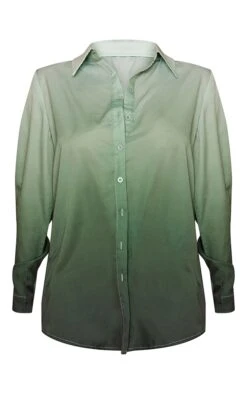 Chemise Oversize Imprimé Dégradé Vert -Logic || Zero Soldes Magasin 4330e6bd6616b5ff53d148ffd28257aaf980831f cmy3004 5