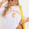 T-shirt Blanc à Slogan "Beach Baby" -Logic || Zero Soldes Magasin 43b2b8aaf24ed2f9b96bfa4e229d57fed12820b9 cne3423 1