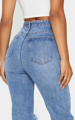 Jean Droit Bleu Moyennement Délavé Ouvert Sur Le Genou -Logic || Zero Soldes Magasin 44ff39b927ab2d476cd89a1d7c23b4a803b74345 cmk1489 4