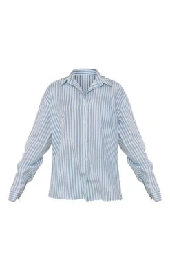 Chemise Oversize En Effet Lin Bleu à Rayures -Logic || Zero Soldes Magasin 47064445dc793aab9bd0c7cff5024c396f5628d8 cne0205 5