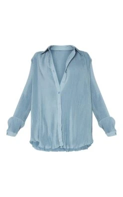 Chemise Oversize Bleu Acier Plissée à Boutons Devant -Logic || Zero Soldes Magasin 47f7783e0e7284d9a9dd83e44e0434946f942dd3 cmu8612 5