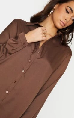 Chemise Manches Longues Café Au Lait Oversize -Logic || Zero Soldes Magasin 49b39e7db5a30e5c9fa68e97b5673c49ba61a8c9 cmq1442 4