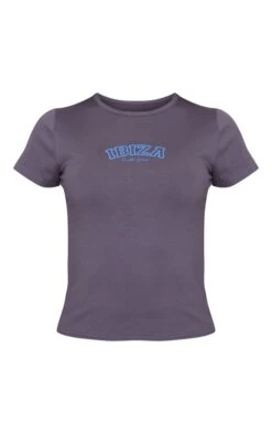 T-shirt Long Ajusté Bleu Acier à Imprimé Ibiza -Logic || Zero Soldes Magasin 4b9a3941253b1a091ed7330c8fc483bf3c531b95 cne1965 5