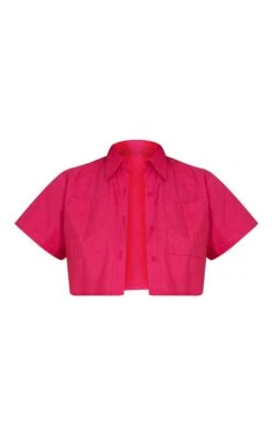 Chemise Courte Rose Vif à Poche Et épaules Carrées -Logic || Zero Soldes Magasin 4d3d9cd9f1ad6df82453b49f8b93d7eec2b3b71a cmy1263 5