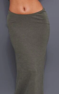 Logic Jupe Longue Côtelée Crêpée Kaki à Taille Incurvée -Logic || Zero Soldes Magasin 4ffe11342e6b58def02853dee5cd8477738c6b2f cnc1097 4