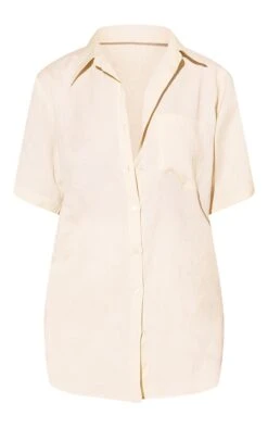 Chemise Oversize Effet Lin Gris Pierre à Manches Courtes -Logic || Zero Soldes Magasin 54ea0c943388b7e59d2fa7f86c8c64c74b1980e8 cmy1305 5