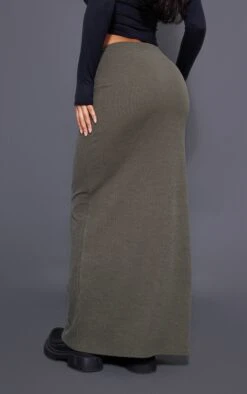 Logic Jupe Longue Côtelée Crêpée Kaki à Taille Incurvée -Logic || Zero Soldes Magasin 552a574de081b44c4c2522a7dd4d514d600f5126 cnc1097 3