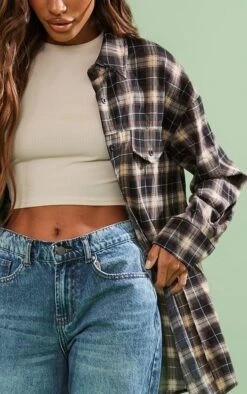 Chemise Oversize Chocolat à Carreaux Et Poches -Logic || Zero Soldes Magasin 558424dc13cf77e59a20aabb96fa5ce0e5c06cc1 cmf4313 4