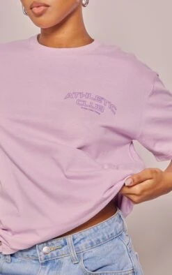 T-shirt Lilas Imprimé Athletic Club -Logic || Zero Soldes Magasin 5671c6ae4c4648b37a4215bea601bf8a05947bb1 cne9059 4