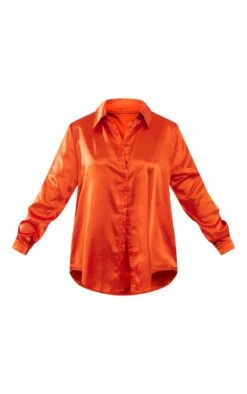 Chemise Satinée Orange Boutonnée Devant -Logic || Zero Soldes Magasin 5742d8d7d01da07a5e93a29baab7203e1341f52d clu2460 5