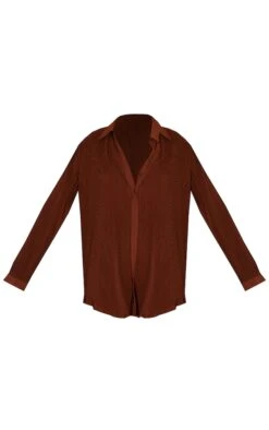 Chemise Oversize Chocolat Plissée à Boutons Devant -Logic || Zero Soldes Magasin 5804d45d707967faf16d1aa73b48b09866e1b648 cmu8614 5