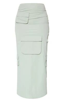 Jupe Longue Cargo Vert Sauge Kaki à Poches -Logic || Zero Soldes Magasin 5a2ba03e2a21a3447e7aa87f203e1ebb16bdb280 cnd4648 5