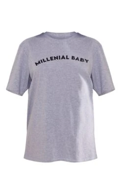 T-shirt Gris Imprimé Millennial Baby -Logic || Zero Soldes Magasin 5e4577b8cfcddea837c5fd46b3caf7ef96187a96 cnd5734 5