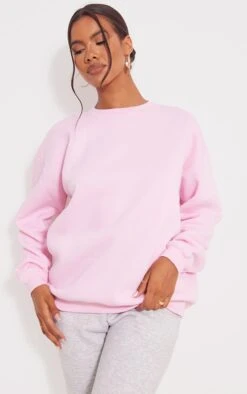 Sweat Oversize Rose Tendre Clair Classique -Logic || Zero Soldes Magasin 6442aae6c4f01c342a6a52a302e59d3c6a438718 cmr6258 4