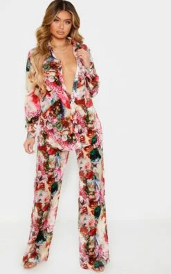 Chemise Oversize Rose Imprimé Renaissance -Logic || Zero Soldes Magasin 650e0ae323e710ce613865e3e314d3a9dd76656d CMG1185 4