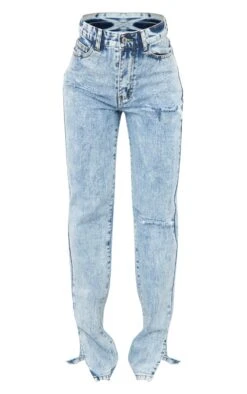 Jean Déchiré Bleu Glacier à Ourlet Fendu -Logic || Zero Soldes Magasin 65ff67f01feec294ae5dba167b1811f893c30d07 cmg0837 5